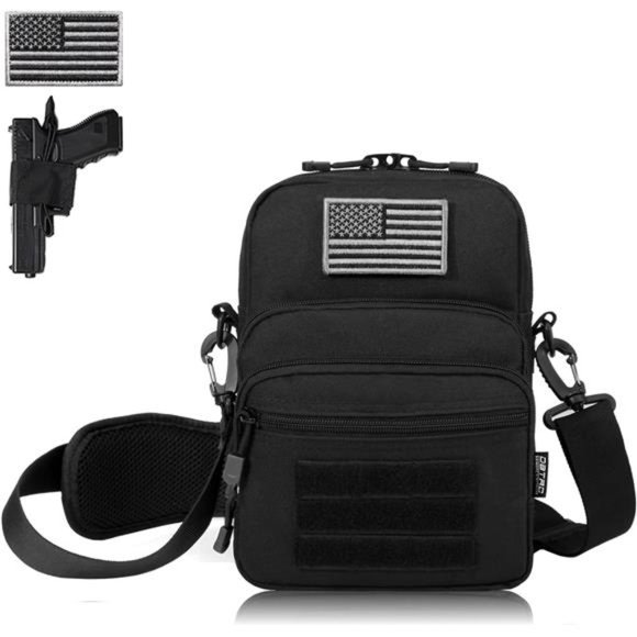 Bags Concealed Gun Pouch Compact Tactical Shoulder Bag Ccw Crossbody